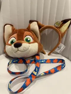 ２点セット　ズートピア ニック　 カチューシャ&ショルダーポーチ　ディズニー