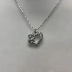 SWAROVSKI スワロフスキー　ハート型クリスタルネックレス
