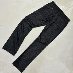 【グランジ/Y2K】セマンティックデザイン ブロックチェック カーゴパンツ Lのサムネイル