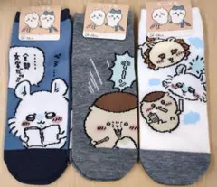 ちいかわ ソックス 3足セット 24-26cm　レディース　メンズのサムネイル