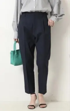 Spick&Span リネンライクテーパードパンツ