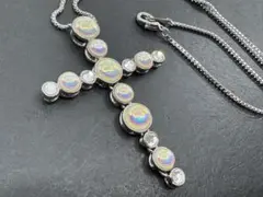 M5593 色石　ネックレス　ヴィンテージ アクセサリー