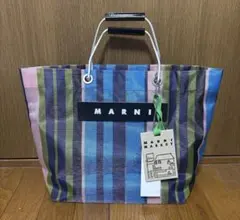美品】マルニマーケット トートバッグ イリュージョンブルー - メルカリ