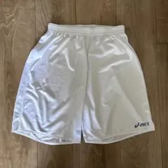 アシックス L ホワイト サッカー ハーフパンツ