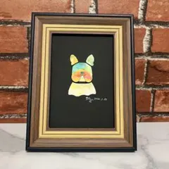 フレンチブルドッグ　犬　dog アート　ART シンプル　抽象化　カラフル