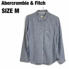 Abercrombie & Fitch アバクロ ストライプ 長袖シャツ M