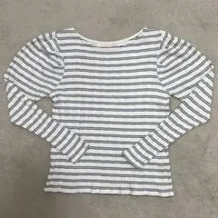 【BEAMS HEART】長袖カットソー(F)パフスリーブ ボーダー 美品