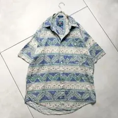 CHAPS RALPH LAUREN ボタニカル ダウンシャツアロハ綿100%L