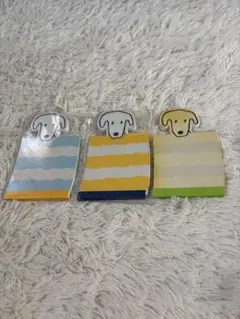 【WAON】犬のダイカットメモ帳 3種セットのサムネイル