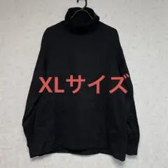 ユニクロU タートルネック Tシャツ ブラック 長袖 XL