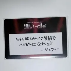 i-dle 逢い 会場限定 ガチャガチャ ポスカ 当たり 直筆 サイン