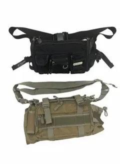 ミリタリー　ショルダーバッグ タン