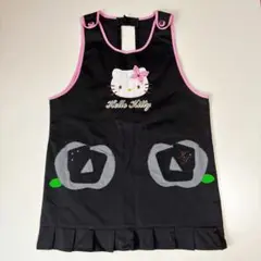 【新品未使用】ハローキティ キティちゃん エプロン 黒 ピンク