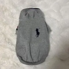 ポロロゴ刺繍入りグレー犬服