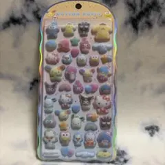 ま*ゆ様 サンリオ コットンパフィーシール 集合 クラックス シール 立体 ふわ