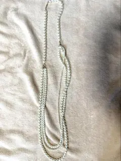 レディース/3連ホワイトパール風ネックレス