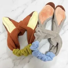 ズートピア　ニック　ジュディ　ヘアバンド2個セット