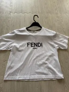 FENDI マルチカラー刺繍ロゴ Tシャツ ホワイト - メルカリ