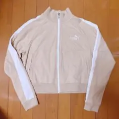 PUMA ジップアップ ジャージ ベージュ M