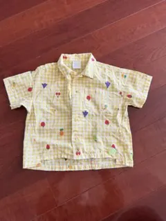 BIT’Z フルーツ刺繍入り半袖シャツ 95サイズ