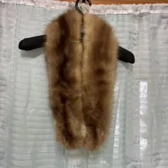 セーブル系　ファーマフラー　襟巻き　AKEBONO FUR