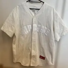 人気完売 Supreme 18ss コーデュロイベースボールシャツ ホワイト M