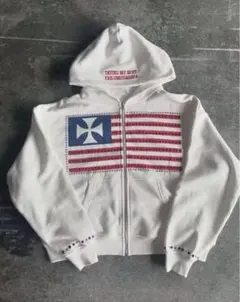 ジップパーカー 美品 ストリート 海外ストリート カジュアル グランジ y2k