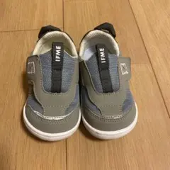 IFME グレー ベビーシューズ14センチ