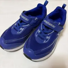 【mii様】瞬足　防水　スニーカー　美品　20.5 青