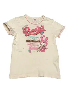 ♡メゾピアノ♡ いちご　べリエちゃん Tシャツ 平成レトロ 女幼児 ♡メゾピアノ♡ いちご べリエちゃん Tシャツ 平成レトロ 女幼児