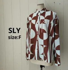 スライ SLY GEOMETRIC SH ジオメトリック シャツ F レディースのサムネイル