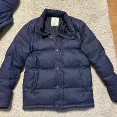 ダウンジャケット XL ネイビー デニム風のサムネイル