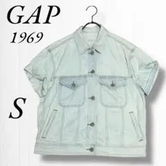 《ギャップ》1969デニムジャケット/ジージャン/半袖/羽織/コットン100/S