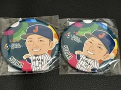 2026年 WBC侍ジャパン限定ガチャ 缶バッチ 鈴木誠也 - メルカリ