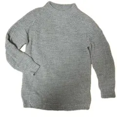 GU ハイネック　ニット　レディース　グレー