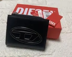 【未使用】ディーゼル　二つ折り財布　ブラック　コンパクトウォレット　Y2K