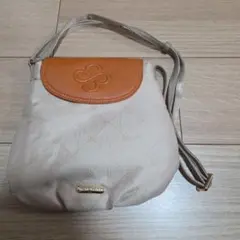 marie claireショルダーバッグ ベージュ/オレンジ