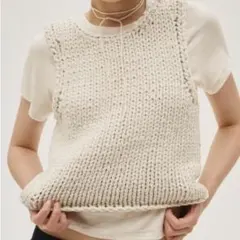 ベスト/ジレ TODAYFUL   Lace Knit Bustier TODAYFUL トゥデイフル Crochet Knit Bustier☆ 25秋冬予約 12520504