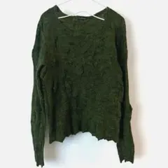 BUTAPANA ブタパナ　深緑　ニット　セーター