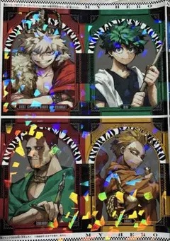 ヒロアカ 最強ジャンプ 2026年1月号付録 ポストカード、ステッカー10セット