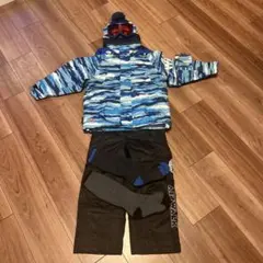 子ども用スキーウェアセット（迷彩ジャケット＋AIRWALKパンツ）