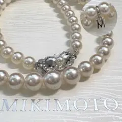 MIKIMOTO グラデーションパールネックレス SV5.8-9.1mm48cm - メルカリ