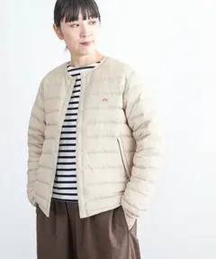 DANTON インナーダウンジャケット オフホワイト