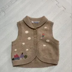 【familiar】ニットベスト ベビー70cm