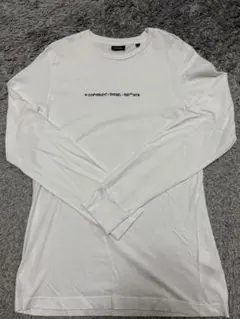 DIESEL ディーゼル 長袖Tシャツ ホワイト S