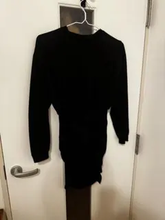 SHEIN ブラック 長袖 ワンピース ミニ丈