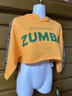 ZUMBA クロップドフーディー オレンジ