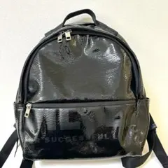 【新品未使用】DIESEL エナメルリュックサック　ブラック メンズ レディースのサムネイル