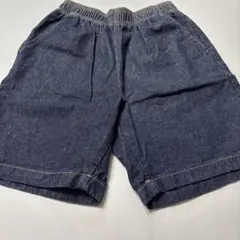 GU キッズ　デニムハーフパンツ　130