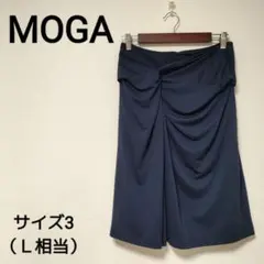 美品☆【MOGA　モガ】ツイストデザインスカート　おしゃれ　L　1399のサムネイル